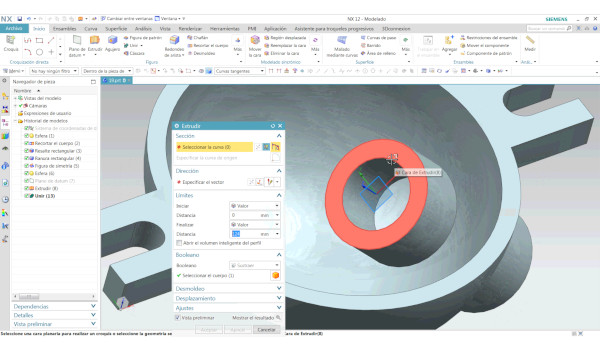 NX CAD como unir cuerpos solidos